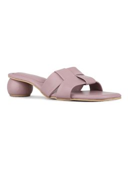 Inc.5 - Women Purple Party Solid Square Toe Block Heels