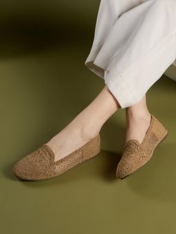 Inc.5 - Women Beige Casual Solid Round Toe Flat Ballerinas