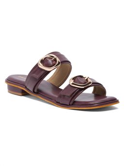 ERIDANI - Women Elsia Purple Embellished Flats