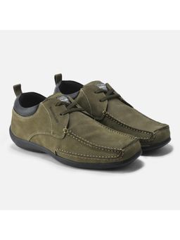 WOODLAND - Men Green Casual Lace-Ups Sneakers