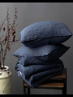 Angie Homes - Yamato Dark Blue Bedding