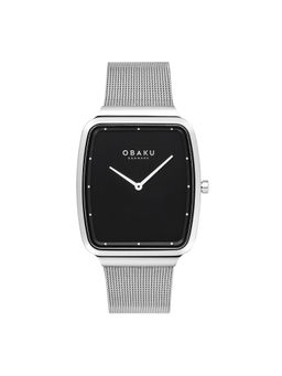Obaku - Tern Onyx Quartz Black Rectangular Dial Men Watch - V267GXCBMC