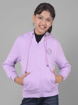 CRIMSOUNE CLUB - Girls Purple Hooded Sweatshirt