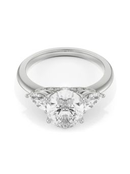 EMORI - Lisa Halo Ring in 18KT Gold | Authentic & Certified Lab Diamonds