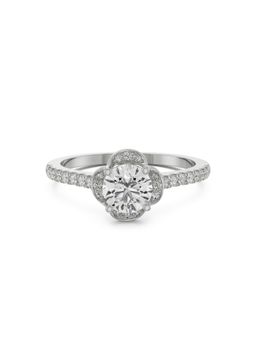 EMORI - Victorian Halo Ring in 14KT Gold | Authentic & Certified Lab Diamonds