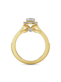 EMORI - Royal Halo Solitaire Engagement Ring in 14KT Gold | Authentic & Certified Lab Diamonds