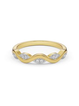 EMORI - Wavy Krissy Band in 14KT Gold | Authentic & Certified Lab Diamonds