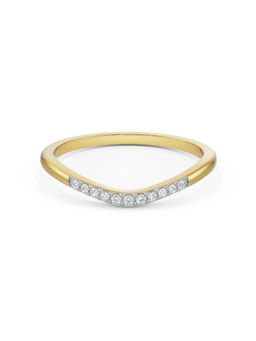 EMORI - Wavy Katy Band in 18KT Gold | Authentic & Certified Lab Diamonds