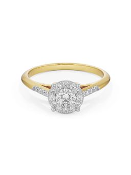 EMORI - Shimmery Cluster Band in 14KT Gold | Authentic & Certified Lab Diamonds