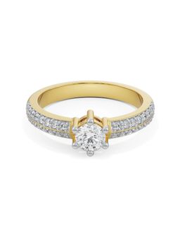 EMORI - Blakely Solitaire Band in 18KT Gold | Authentic & Certified Lab Diamonds