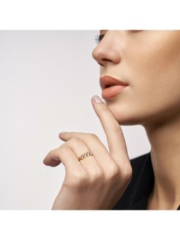 EMORI - Leafy Crown Ring in 14KT Gold | Authentic & Certified Lab Diamonds