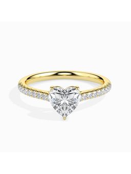 EMORI - Heartfelt Solitaire Ring in 14KT Gold | Authentic & Certified Lab Diamonds