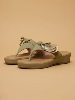 ERIDANI - Adele Green Comfort Sandals