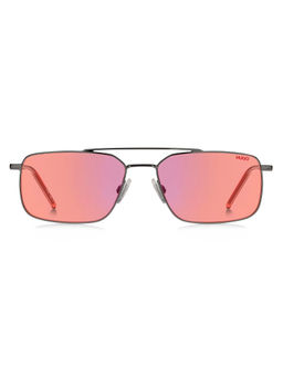 Hugo - Men Red Rectangle Sunglasses (58)