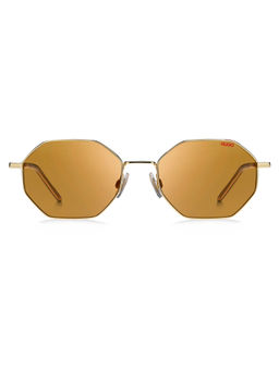Hugo - Men Gold Round Sunglasses (55)