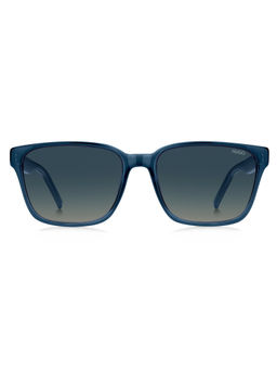 Hugo - Men Blue Rectangle Sunglasses (57)