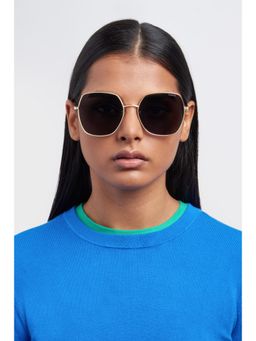 Polaroid - Women Grey Square Sunglasses (58)