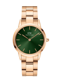Daniel Wellington - Iconic Link Emerald 32mm Rose Gold Green Watch - DW00100420 For Women