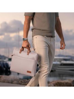 Giordano - Unisex 15 Inch PU Leather Laptop Bag - Pink