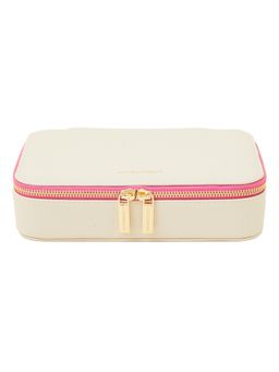 Accessorize London - Women Cream Jewellery Pouch