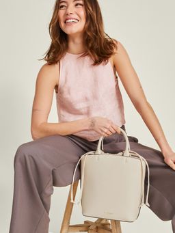 Accessorize London - Women Beige Satchel Bag