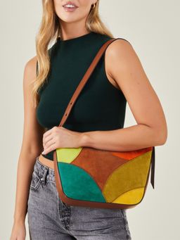 Accessorize London - Women Multicolor Patchwork Handbag