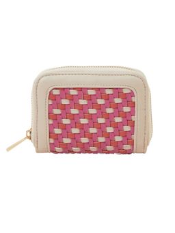 Accessorize London - Women Weave Zip Around Wallet