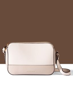 Accessorize London - Women Cream Colorblock Sling Bag
