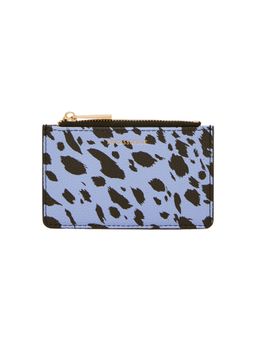Accessorize London - Women Blue Dalmatian Print Card Holder