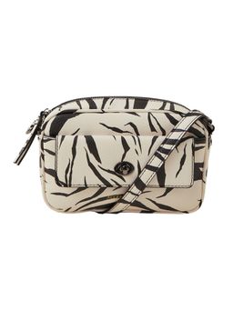 Accessorize London - Women White Animal Print Sling Bag