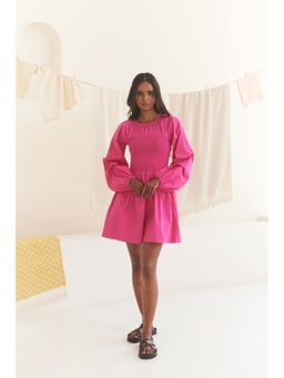 Urban Suburban - Pink Poplin Short Dress