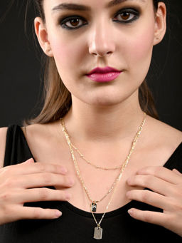 Odette - Three Layer Gold Chain Necklace