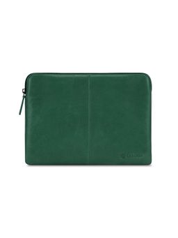 CARLTON - Unisex Green Wembly 10 Inch Leather Tablet Sleeve