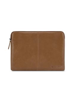 CARLTON - Unisex Tan Wembly 10 Inch Leather Tablet Sleeve