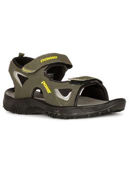 Power - Men Olive Velcro Sandals