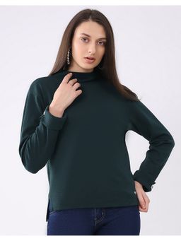 Monte Carlo - Women Green Full Sleeve Top