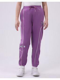 Monte Carlo - Girls Purple Regular Fit Casual Pant