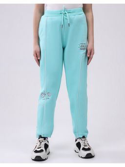 Monte Carlo - Girls Green Regular Fit Casual Pant