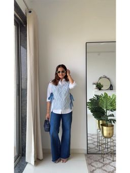 KALALOOM - Playful Denim Jacket Shirt