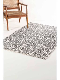 Freedom Tree - Tamara Pure Cotton Black Printed Rug - 3Ft X 5Ft