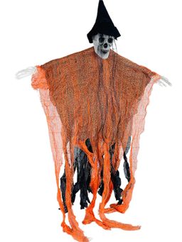 Little Surprise Box - Scary Orange Hanging Long Haired Floating Ghost