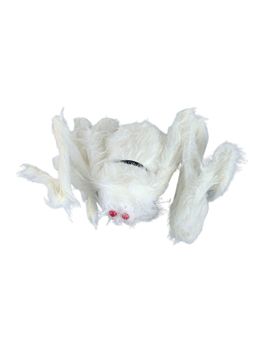 Little Surprise Box - Giant Furry White Spider with Bendable Legs and Red Eyes