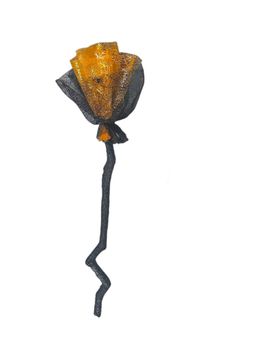 Little Surprise Box - Orange Twisted Handle Broom Stick for Halloween