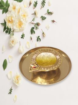 Metalsmith - Aluminium Diya with Plate for Home Decor, Lighting and Occassions