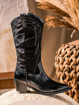 Saint G - Annette Stitched Leather Handcrafted Cowboy Boots