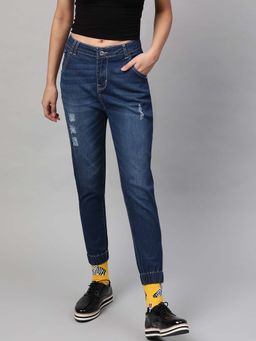 STREET 9 - Women Blue Cotton Jeans