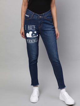 STREET 9 - Women Blue Cotton Jeans