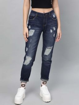 STREET 9 - Women Blue Cotton Jeans