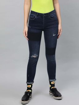 STREET 9 - Women Blue Cotton Jeans