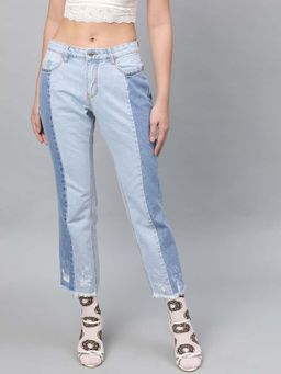 STREET 9 - Women Blue Cotton Jeans